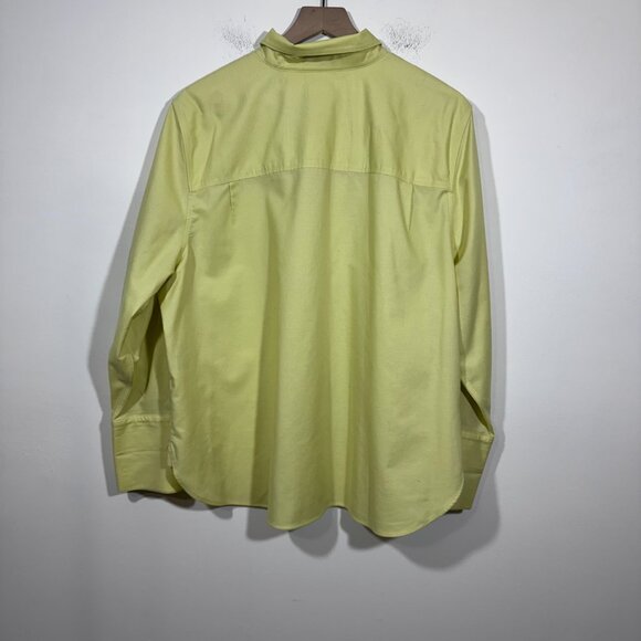 Chico's Womens No Iron Stretch Shirt Size 4 US size 20 Classic Yellow - Picture 3 of 6